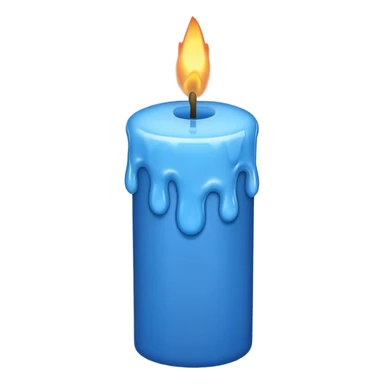 blue candles sticker