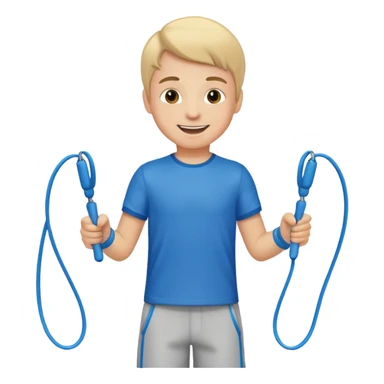 Boy with Skipping Rope sticker