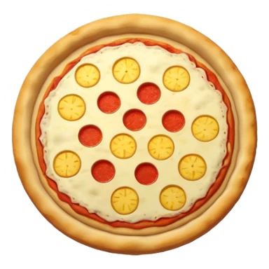 pizza with pineapple sticker