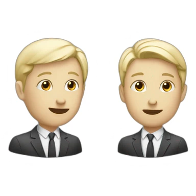 two-Colleagues-talking-white-skin sticker