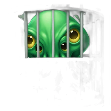 cthulhu in a cage open doors sticker