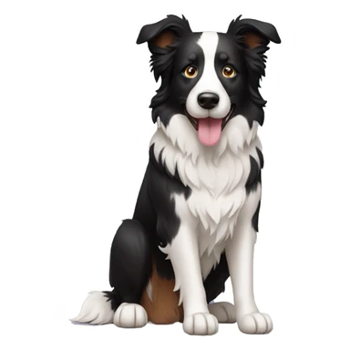 Border Collie Dog Full Body sticker