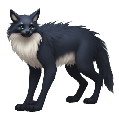  Cute Edgy Realistic Rare Fantasy Fluffy Slim Vernid-Trico-Melprin-species by LiLaiRa, by Falvie, full body sticker