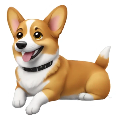 Corgi on an airplane sticker