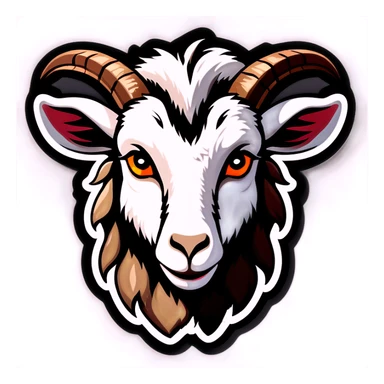 Goat crying sticker