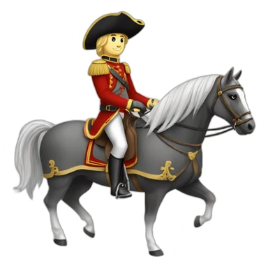 Cavalière sur cheval sticker