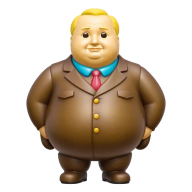 Cinematic Realistic Botero Sculpture Emoji, depicted as an exaggerated voluminous sculpture in the signature style of Fernando Botero, rendered with rich textures and vibrant artistic lighting that captures its playful grandeur. sticker