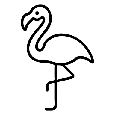flamingo sticker