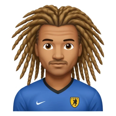 Ruud gullit with the iconic hair sticker