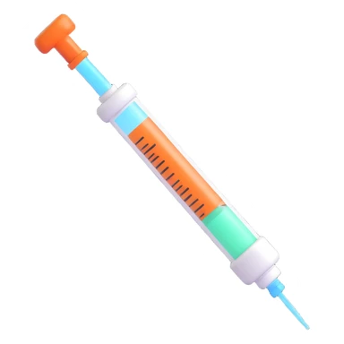 A syringe sticker