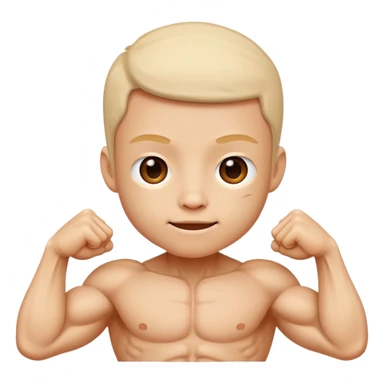 cute face with outer layer of skin removed, showing simplified muscles and tissue, friendly and non-scary sticker