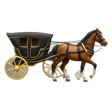 
horses pulling a carriage sticker