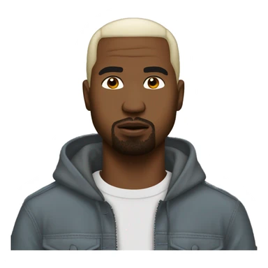 Create an emoji based on Kanye west invuktu sticker