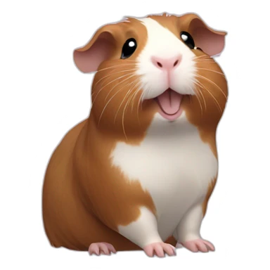 Guinea pig wave sticker