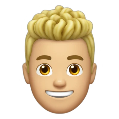 Cristiano Ronaldo noodles hair sticker