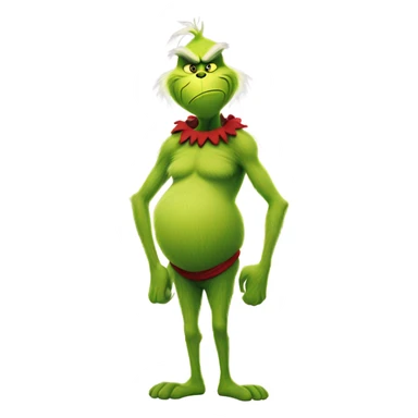 The grinch with big feet sticker