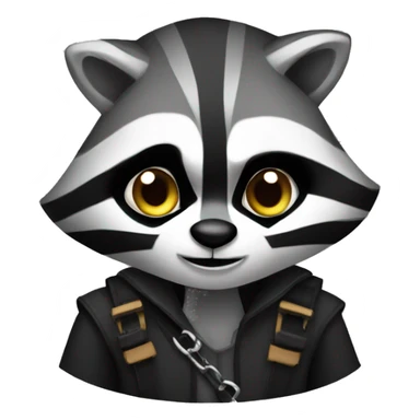 raccoon thief sticker
