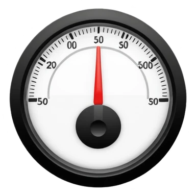 depth meter gauge, no numbers, clean and modern look, emoji style sticker