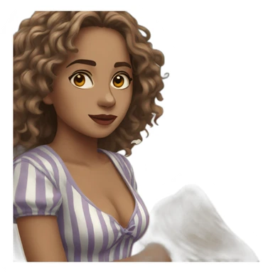 Hermione granger at the beach sticker
