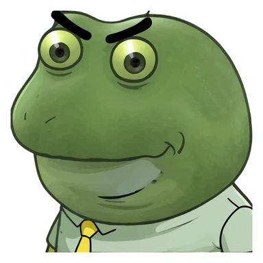 SpongeBob rolling his eyes sticker