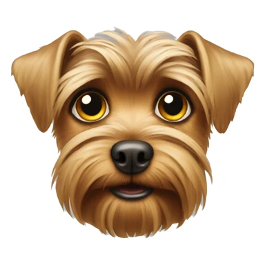 Yorkshire Terrier face with sad eyes sticker