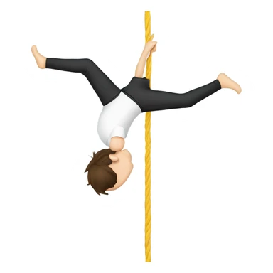 elon musk doing a handstand on a tightrope sticker