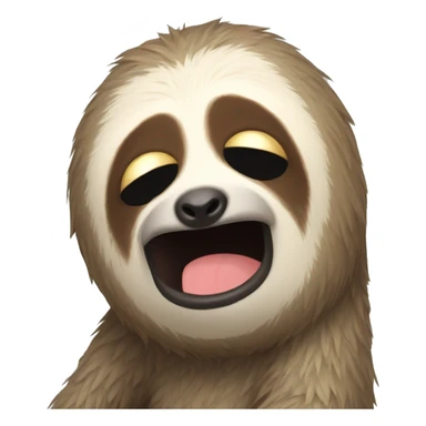 Sloth with a hangover sticker