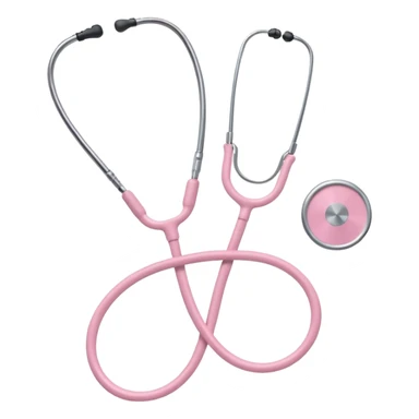 stethoscope, light pink, variation 3 sticker