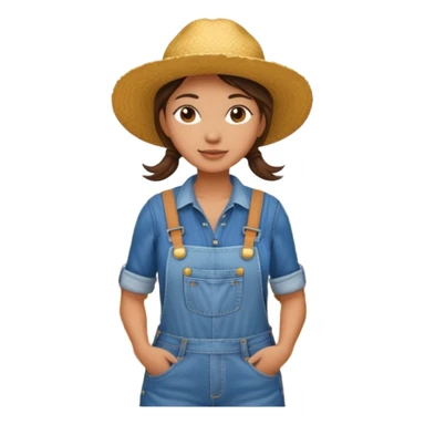 women farmer sticker