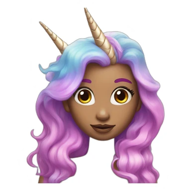 Unicorn mermaid sticker