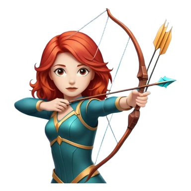 🏹👩🏼‍🦰🌌 sticker