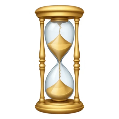 fancy ornate hourglass sticker