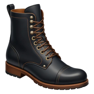 generate me black boots for man sticker