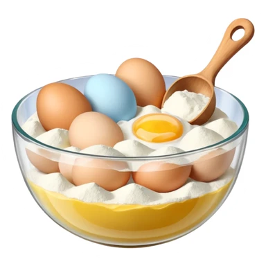 baking ingredients before preparation sticker