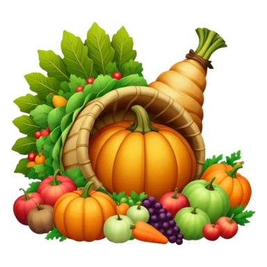 thanksgiving cornucopia sticker