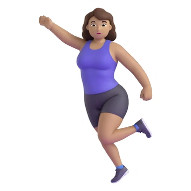 athlete with white skin and curvy brown hair sticker