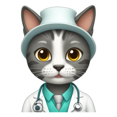 cat doctor sticker