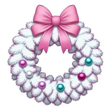 white and pink christmas reef with no green sticker