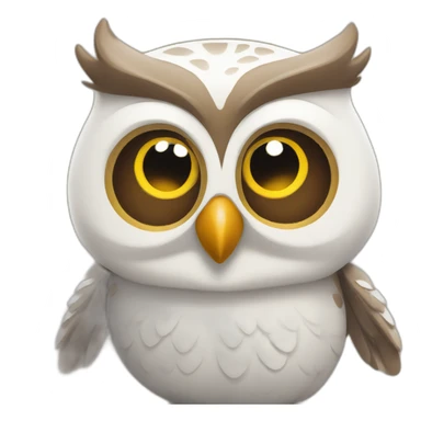 happy owl winner sticker