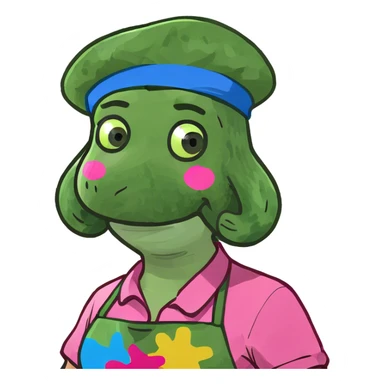 pink spam artist sticker