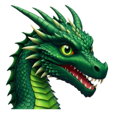 black dragon, green eyes sticker