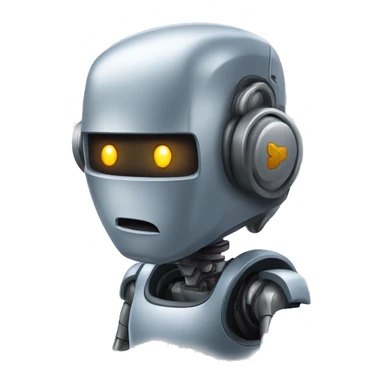 a robot generating flashcard sticker