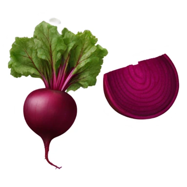 beetroot cut in half sticker