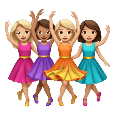Chicas bailando sticker