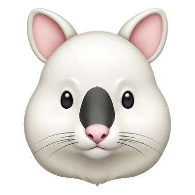 GENERATE ME A MOMONGA WHITE ANIMAL  FROM CHIIKAWA sticker