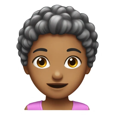 Girl with shampoo on hair sticker