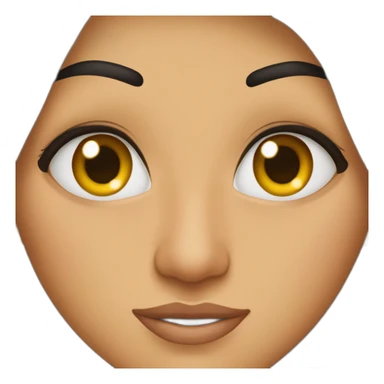 Brune arabe musulmane gros sourcils sticker