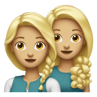 two blondes  sticker