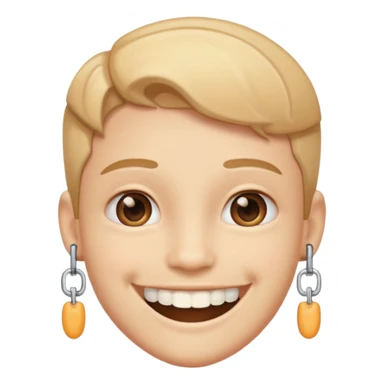 Emoji avec un appareil dentaire  sticker