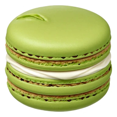 green pistachio macaroon sticker